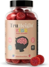 Kids, Brain Growth Gummies, For Kids 2+, Mixed Berry , 60 Gummies