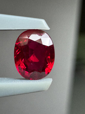 Natural Oval Red Ruby 10Ct Certified Loose Gemstone Fine Jewelry Making