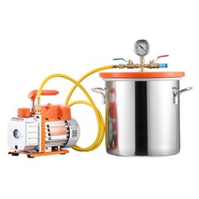 Uimoso 5 Gallon Vacuum Chamber with 3.5 CFM Single Stage Pump for Degassing