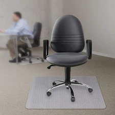 Office Chair Mat for Carpeted Floors, Heavy Duty, Transparent Protects Floors...
