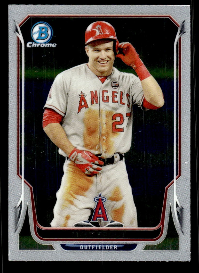 2014 BOWMAN CHROME MIKE TROUT 31 MINT BASEBALL LOS ANGELES ANGELS