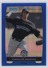 2012 Bowman Chrome Prospects Blue Refractor /250 Christian Bergman #BCP126 7eo