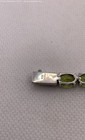 925 Sterling Silver Oval Peridot Link Tennis Bracelet - 13.9g — photo 6