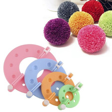8PCS 4 Sizes Fluff Ball Weaver Pompom Maker Knitting Loom Kit Kids DIY Diy Craft