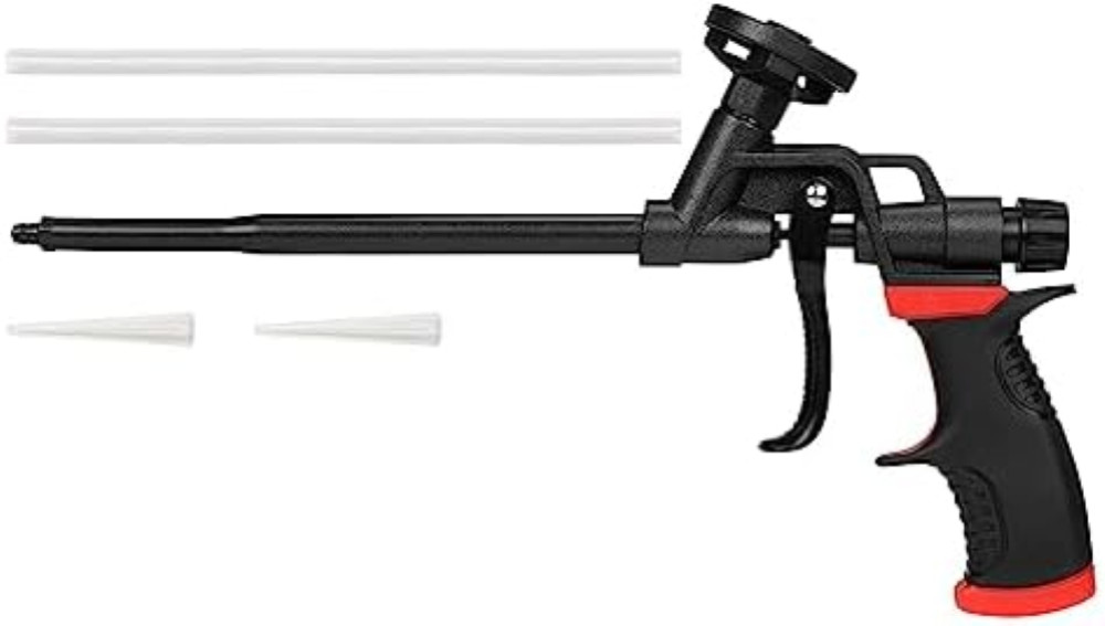 Isolbau Pistola per Schiuma Professionale TEFLON - Alta Precisione PU