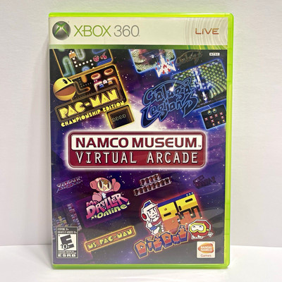 Namco Museum Virtual Arcade Xbox 360 TESTED and FREE SHIPPING