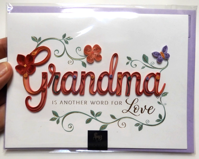 #ad 1 Card Niquea.D Quilling Mother#x27;s Day GRANDMA Is a Another Word for Love $8.99