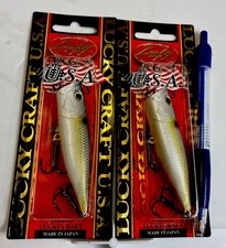 Lot Of 2 Lucky Craft G-Splash 80RT, Sexy Chart Shad, 3” Long, 1/2oz, Top water