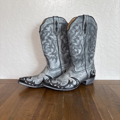 Moonshine Spirit 11 Distressed Grey Leather Cowboy Western Boot Rodeo Ranch Men