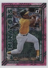 2023 Panini Donruss Dominators Pink Fireworks Rickey Henderson #D8 HOF 14tz