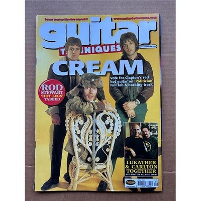CREAM GUITAR TECHNIQUES MAGAZINE JUNE 2001 - CREAM COVER AND FEATURE (NO CD) UK