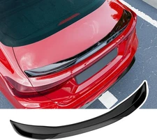 Spoiler Trunk Wing Trunk Lip Rear Spoiler Glossy Black For 2019-2024 Kia Forte