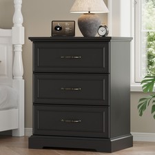 Farmhouse 3 Drawers Dresser for Bedroom, 24" Wide Modern Chest of Drawers