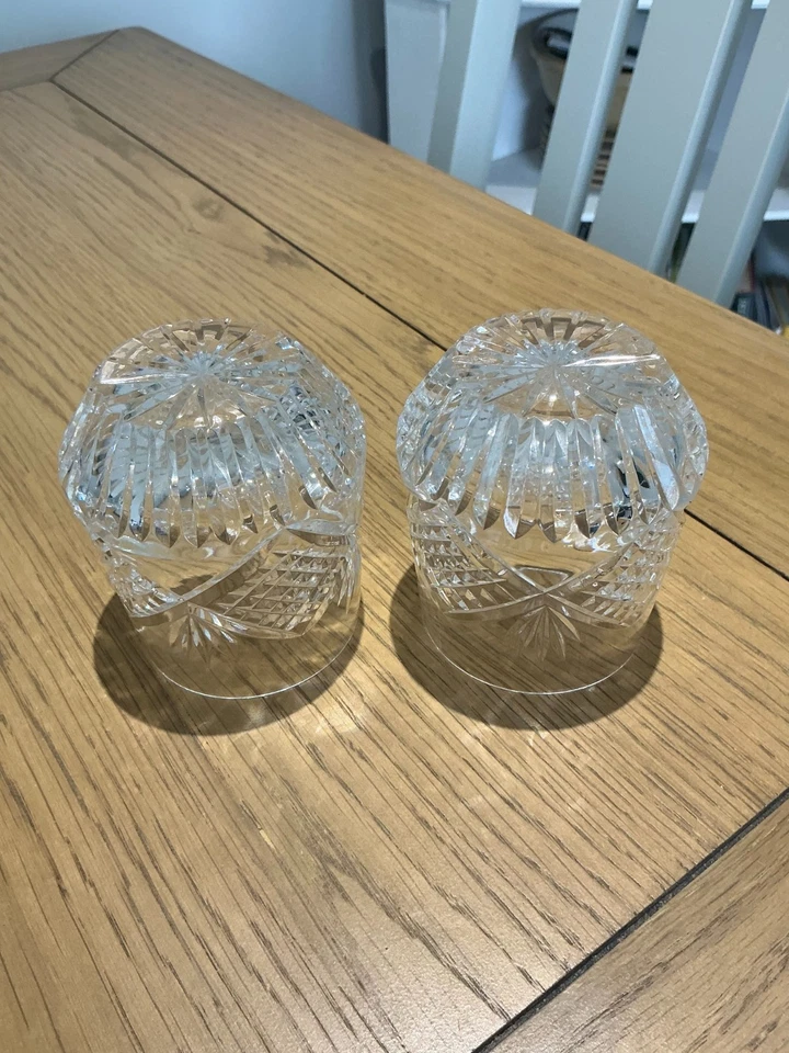 Two Tyrone Crystal Whiskey Tumblers in Slieve Donard Pattern - Image 4 of 4