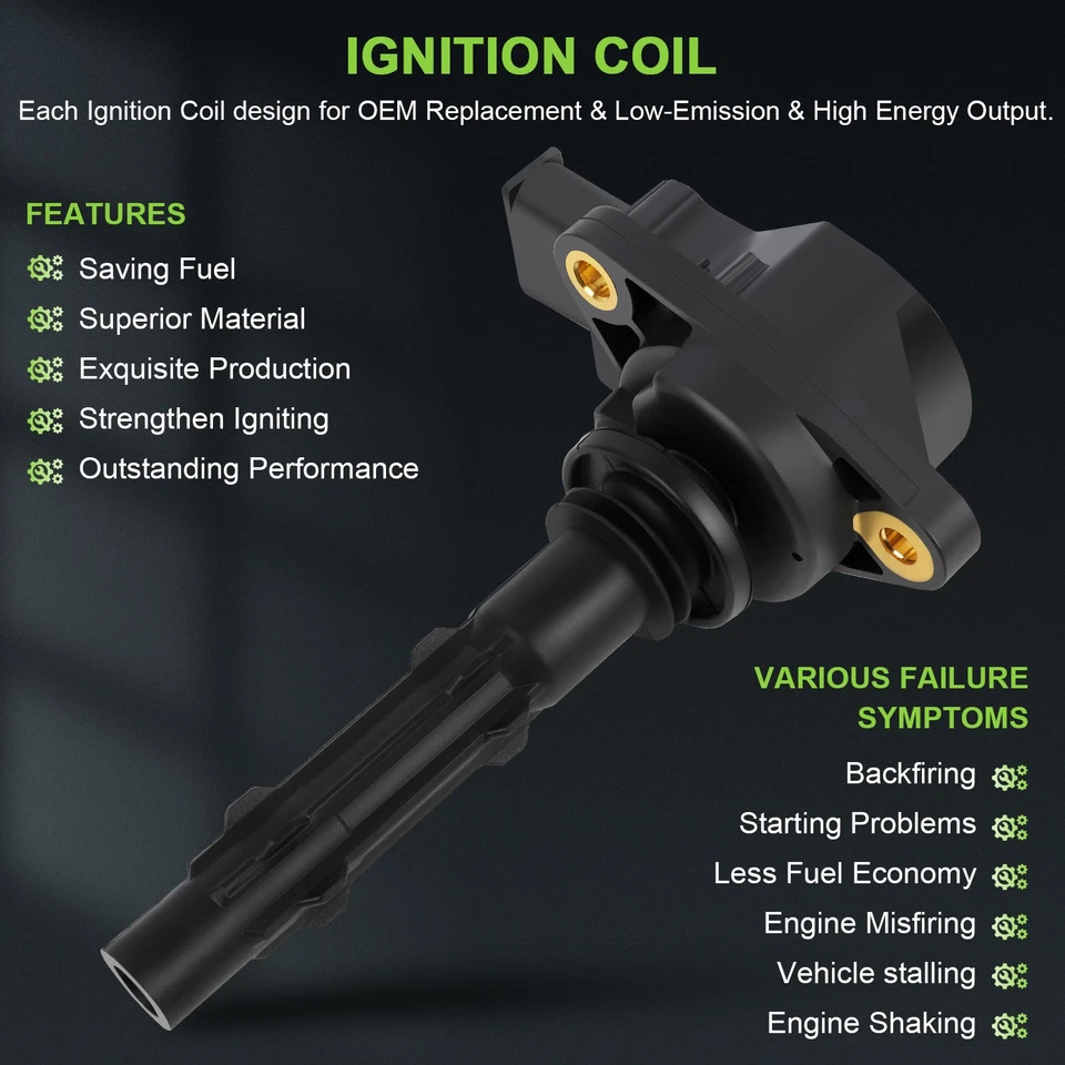 6 For 2010-2013 Mercedes-Benz S400 3.5L V6 Ignition Coil & Spark Plug - Image 4 of 4