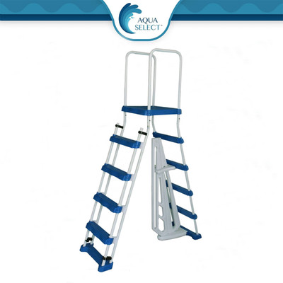 Aqua Select A-Frame Ladder w/ Removable Steps for Swimming Pools (Various Size)