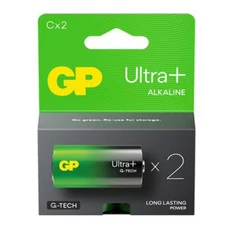 2 GP Ultra + Alkaline G-Tech Lr14 C Battery Long Life Power Blister Pack Exp