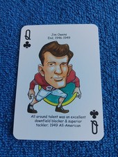 Jim Owens Card Oklahoma Sooners Hero Decks Playing Card Football Card
