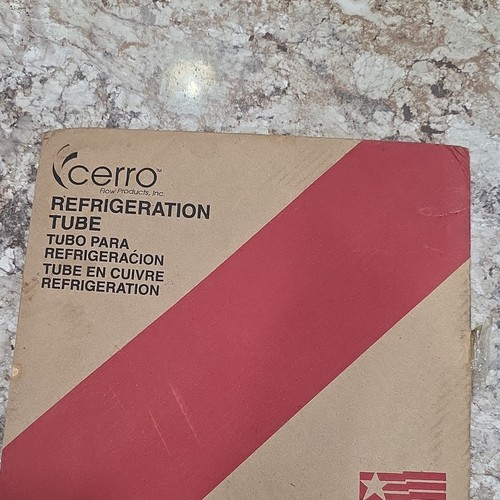Cerro Copper Refrigeration Tube Copper Tubing (Box) 1/4. 50 Ft.