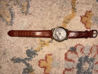 Waltham 1994 Babe Ruth Watch with Brown Leather Strap Band
