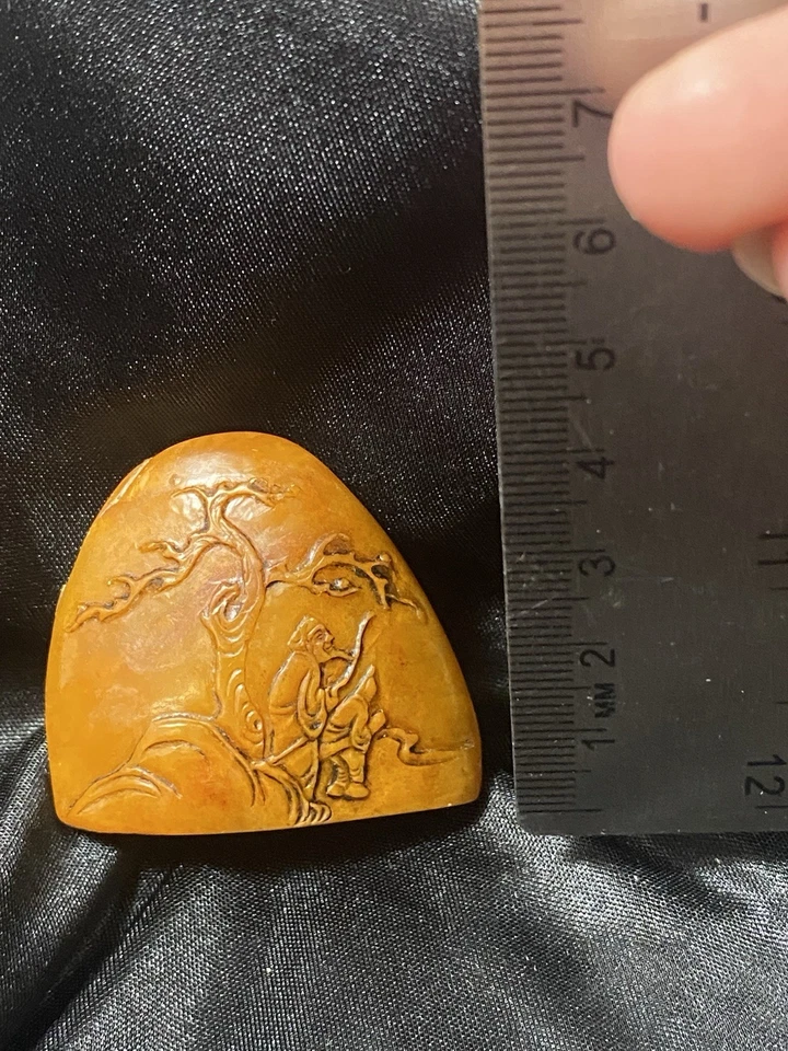 Antiguo sello de piedra chino Shoushan, edad exacta desconocida Foto 3 de 4