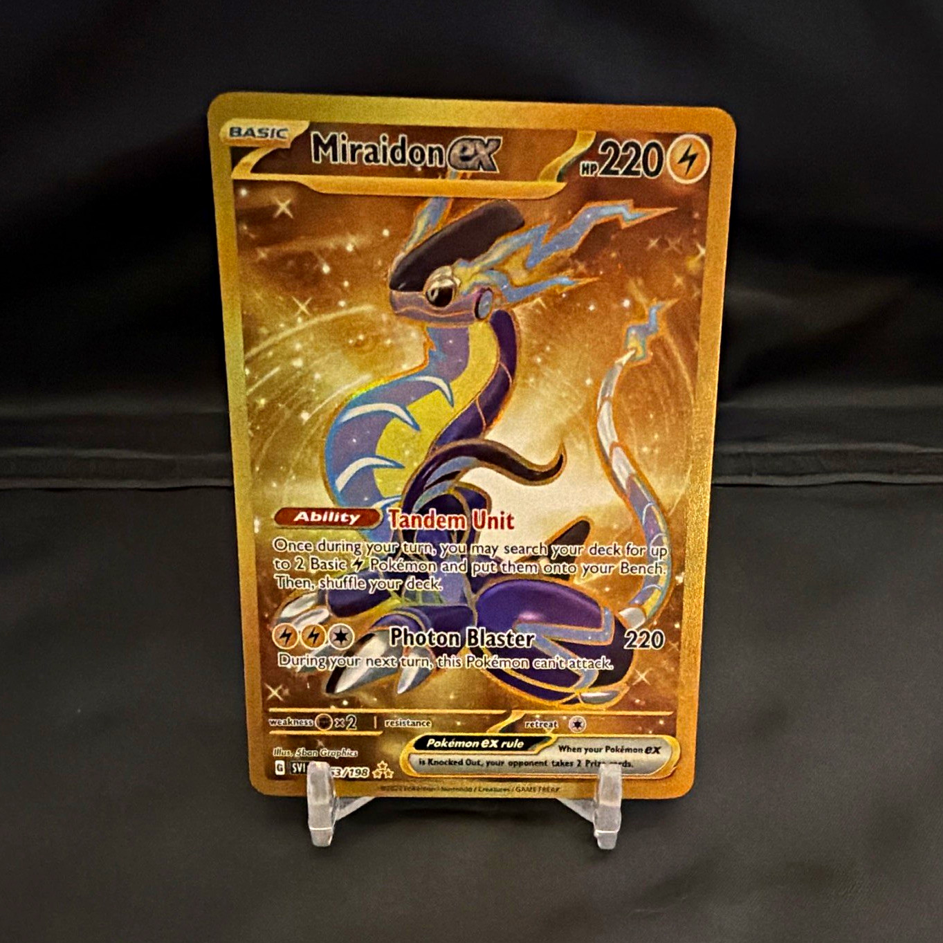 Miraidon ex - 253/198 - SV01 Scarlet & Violet - Hyper Rare Holo EN