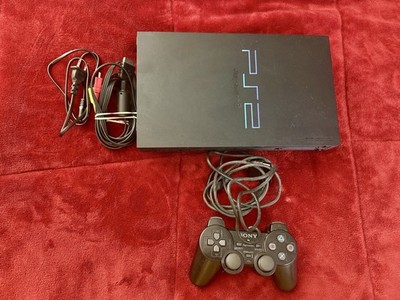 Sony PlayStation 2 PS2 Fat Console SCPH-30001 + Controller & Cables - Tested
