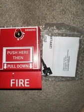New-Siemens XMS-D Double Act. Addressable Manual Fire Alarm Pullstation - Qty3