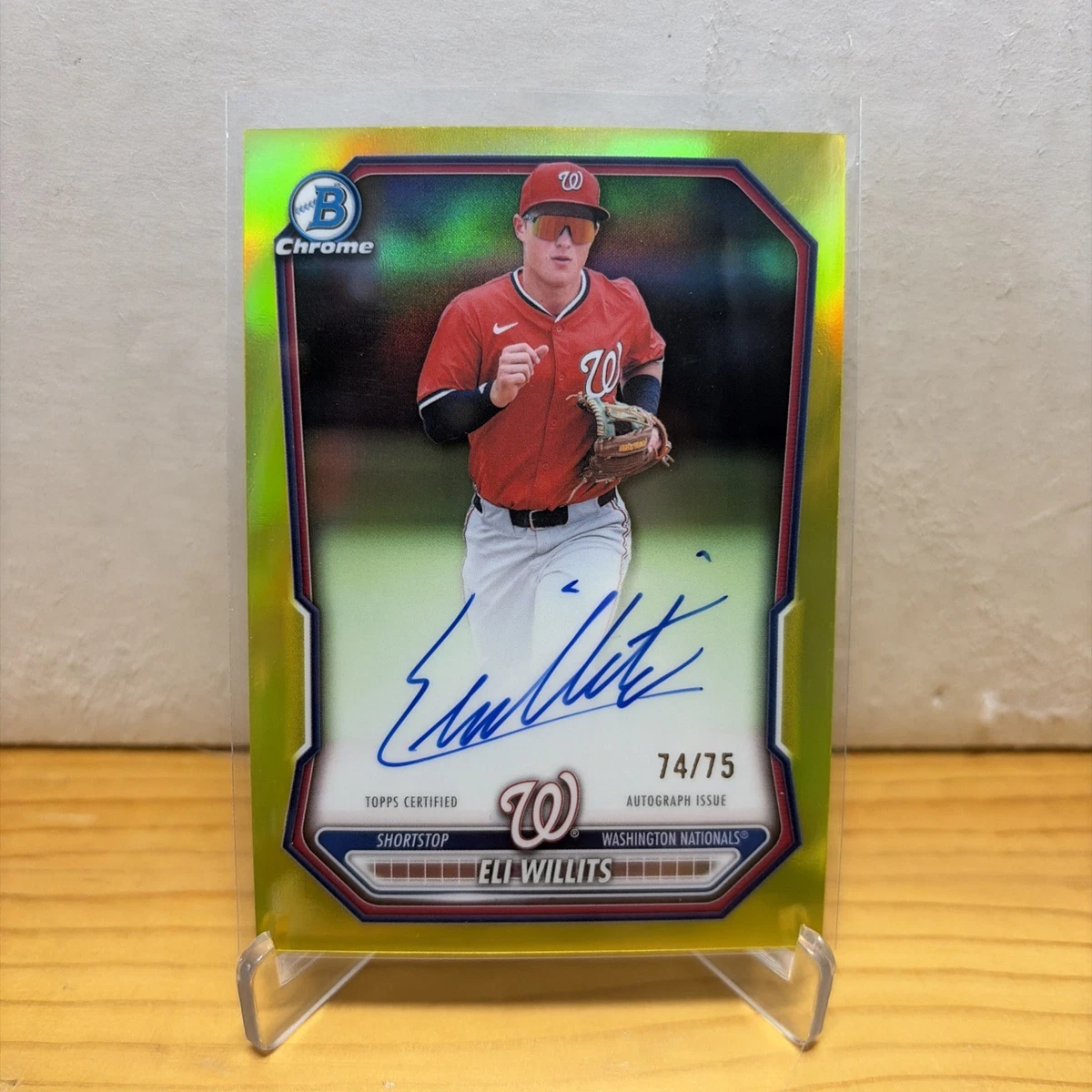 Bowman Washington Nationals Baseball Autographed Sports Trading