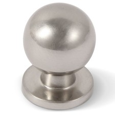 10 PCS 1 Inch 25mm Dia Round Solid Ball Satin Nickel Kitchen Cabinet Knobs
