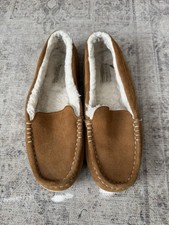 Koolaburra by UGG Lezly Slippers Moccasins Chestnut Tan size 9 Suede