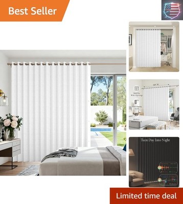 Fabric Vertical Shades & Blinds, 100% Blackout Door Shades, Window Shade, Ver...