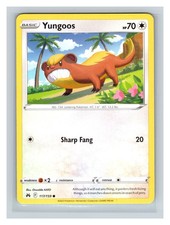 Pokemon TCG Yungoos SWSH: Crown Zenith 117/159 Common Excellent