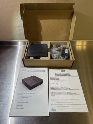 Cisco SPA112 2-Port VoIP ATA Phone Adapter SIP Fax Gateway