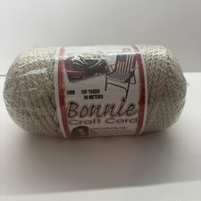 Pepperell Crafts Bonnie Craft Cord Beige 6mm 100 Yards Super Bulky 6 Macrame