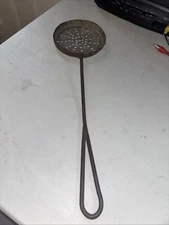 Vintage Ice Fishing Skimmer All Metal