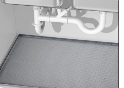 Under Kitchen Sink Mat (34x 22) Silicone Waterproof Mat