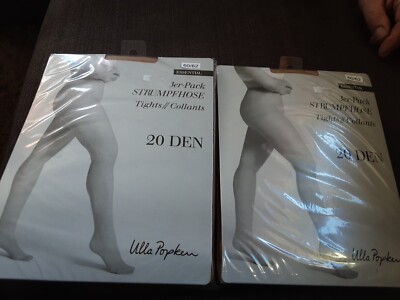 6 Stck. ULLA  Popken  Strumpfhosen Gr.60/62  20 den breiter Zwickel KOMFORTBUND 