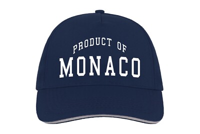 Monaco Product Of Baseball Cap Mütze Custom Geburtstagsgeschenk Country Monacan