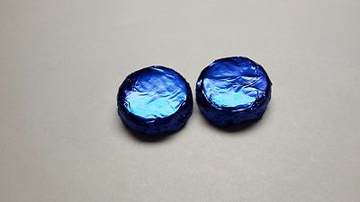 Chocolate covered Oreo Cookies Blue  Foil 100 pcs made to Order WEDDING FAVORS 