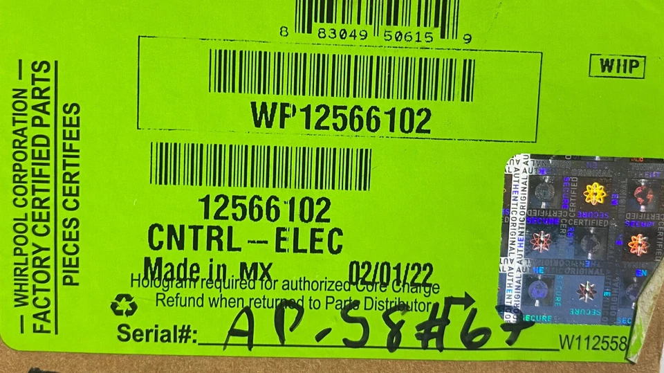 New Genuine OEM  Whirlpool Refrigerator Defrost Timer Board 12566102 WP12566102 - Image 4 of 4