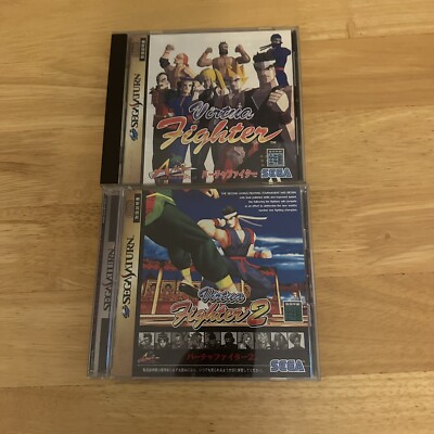 Virtua Fighter 1 & 2 Bundle - Sega Saturn SS - Japan JPN - Komplett