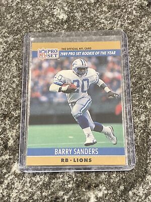 Near Mint!!! Barry Sanders 1990 Pro Set Card #1, 1989 Rookie of the Year  (Rare) | eBay