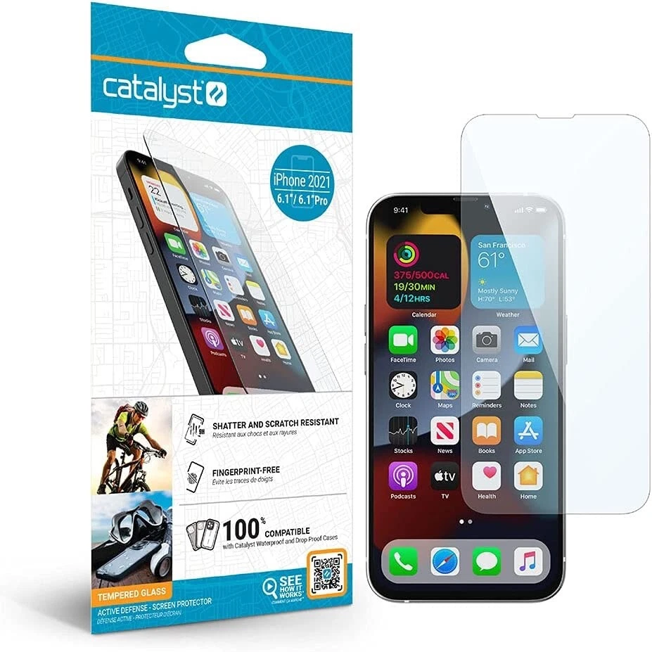 Tempered Glass Full Coverage Screen Protector for iPhone 13 Pro Max Case - NEW