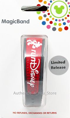 New runDisney Red MagicBand - Link It Later Run Disney Parks Magic Band