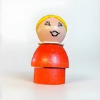 Vintage Fisher Price Little People Red Teenager Girl Replacement