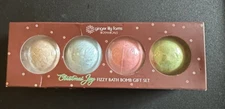 Fizzy Bath Bombs - Ginger Lily Farms Set of 4ct - Holiday Collection New