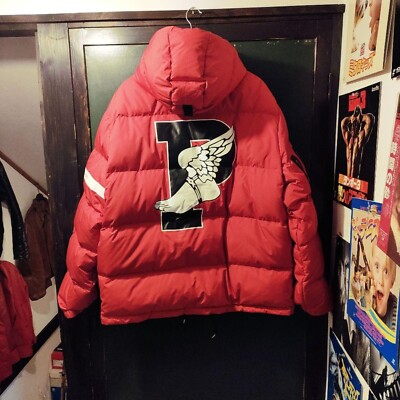 POLO RALPH LAUREN 1992 Winter Stadium Down Jacket Size L Red Used