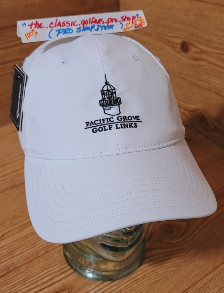 Pacific Golf Club ホワイトキャップ サイズF Pacific Grove Golf Links Cap PLAYERS White Cap SHIP FREE w/Buy It
