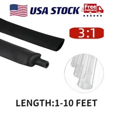 3:1 Ratio Wire Cable Wrap Insulation Kit-Heat Shrink Tubing with Adhesive US